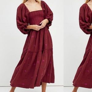 Free People Burgundy Maxi Dress